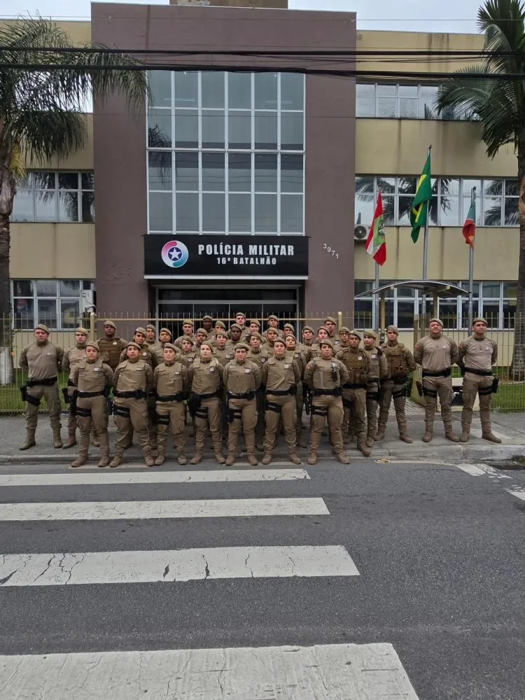 PALHOÇA RECEBE 32 NOVOS SOLDADOS PARA REFORÇAR O POLICIAMENTO